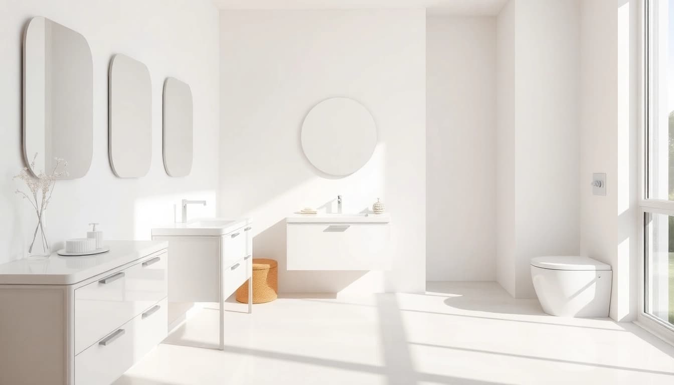 Entdecken Sie sonni sanitär Lösungen in einem stilvollen Badezimmer.