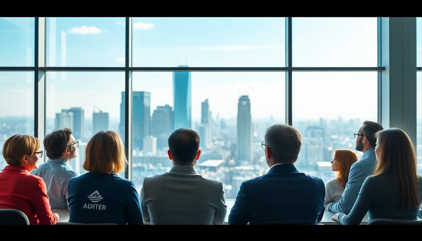 M&A 관련 전문 금융 자문과 전략을 논의하는 비즈니스 컨설턴트의 모습
