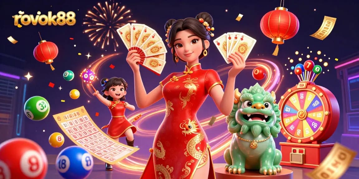Experience exciting bets with rokok88 showcasing vibrant lottery elements, lively jackpot visuals, and a celebratory atmosphere.