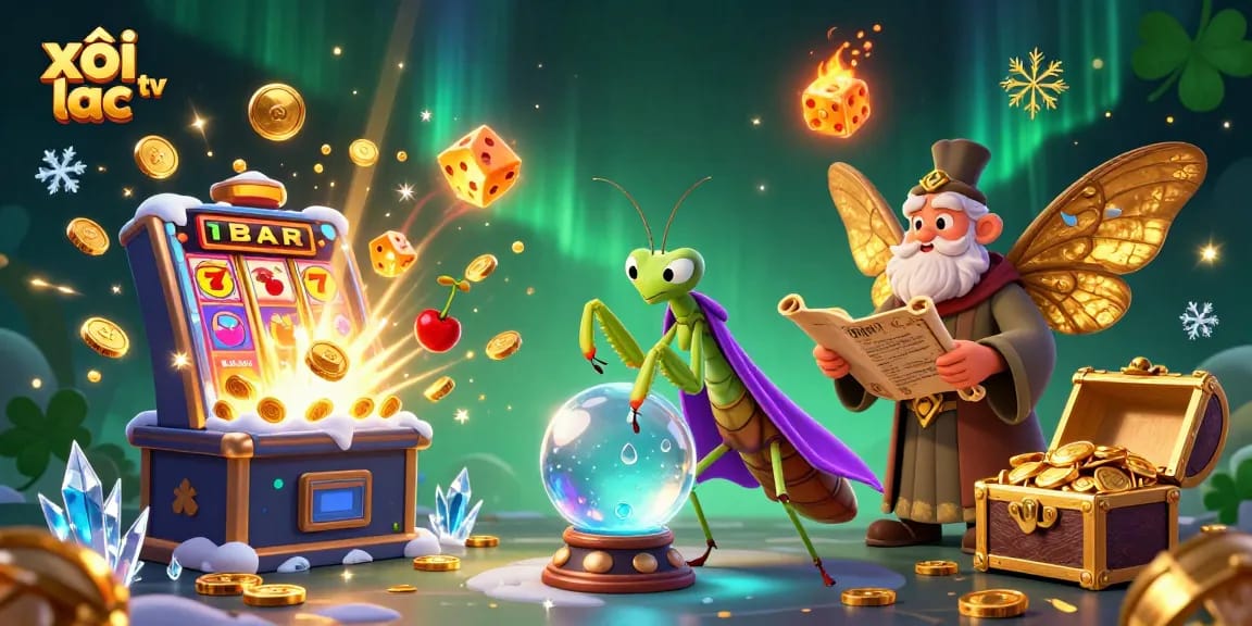 Win big with xôi lạc tv in this immersive gambling adventure featuring vibrant casino elements.
