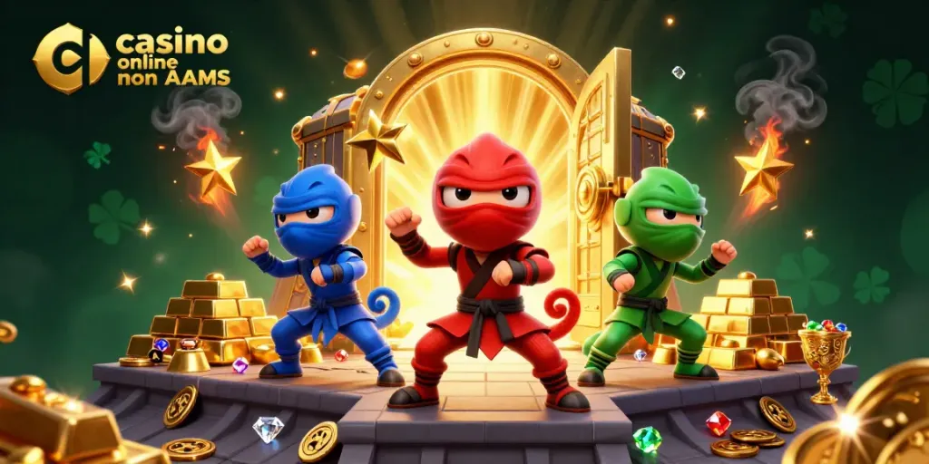 Cattura l'azione nei casinò online non AAMS con i chameleon ninja e tesori luccicanti