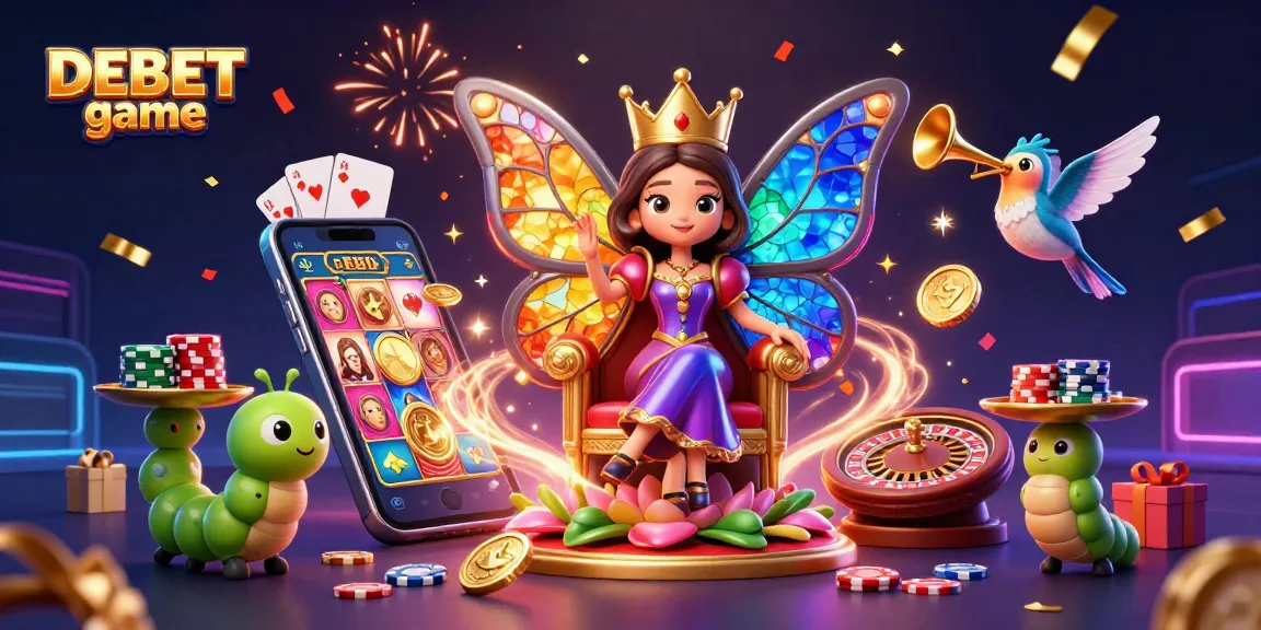 Engage with the DEBET game, featuring colorful slot scenes and fantasy elements, for a winning experience!
