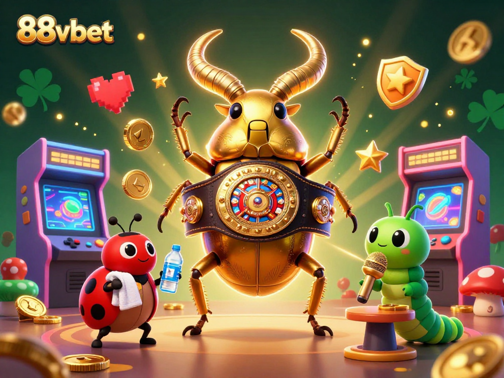 Embrace thrilling moments with 88vbet's dynamic gaming scene featuring vibrant elements and characters.