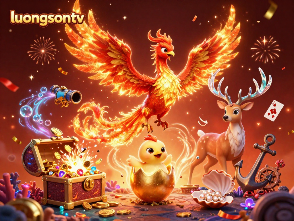 Experience thrilling betting adventures with luongsontv showcasing vibrant characters and dynamic casino elements.