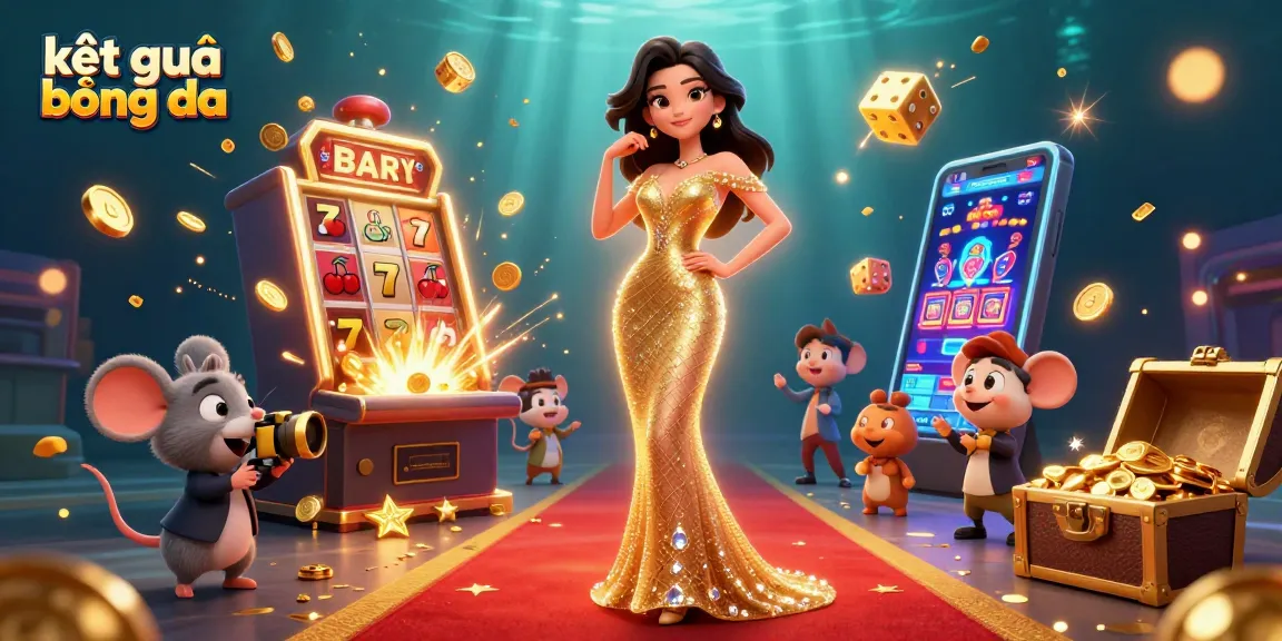 Experience intense kết quả bóng đá excitement with dynamic gaming elements and glamorous characters in vibrant digital art.