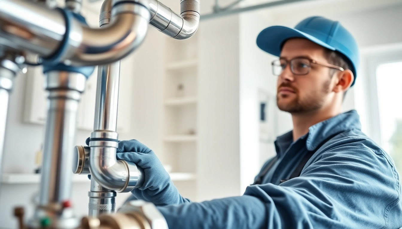 Expert technician performing whole house repiping services Tampa in a modern home setting.