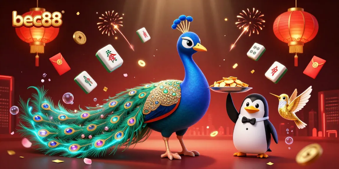 Join the excitement at bec88 with a vibrant, dynamic casino-themed 3D illustration.