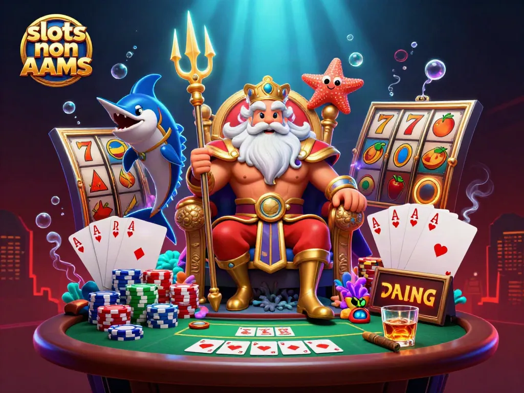 Gioca alle slot non AAMS e vinci con emozionanti simboli e jackpot in un ambiente colorato.