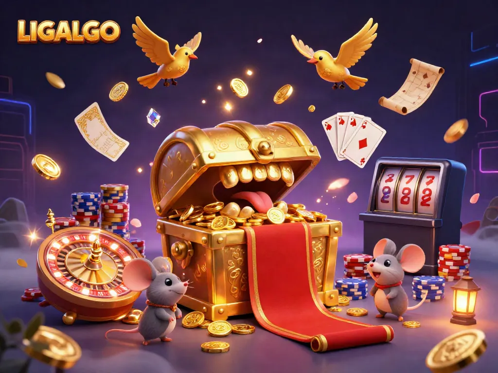 Experience thrilling wins with the captivating LIGALGO gaming scene, showcasing adventure and excitement.
