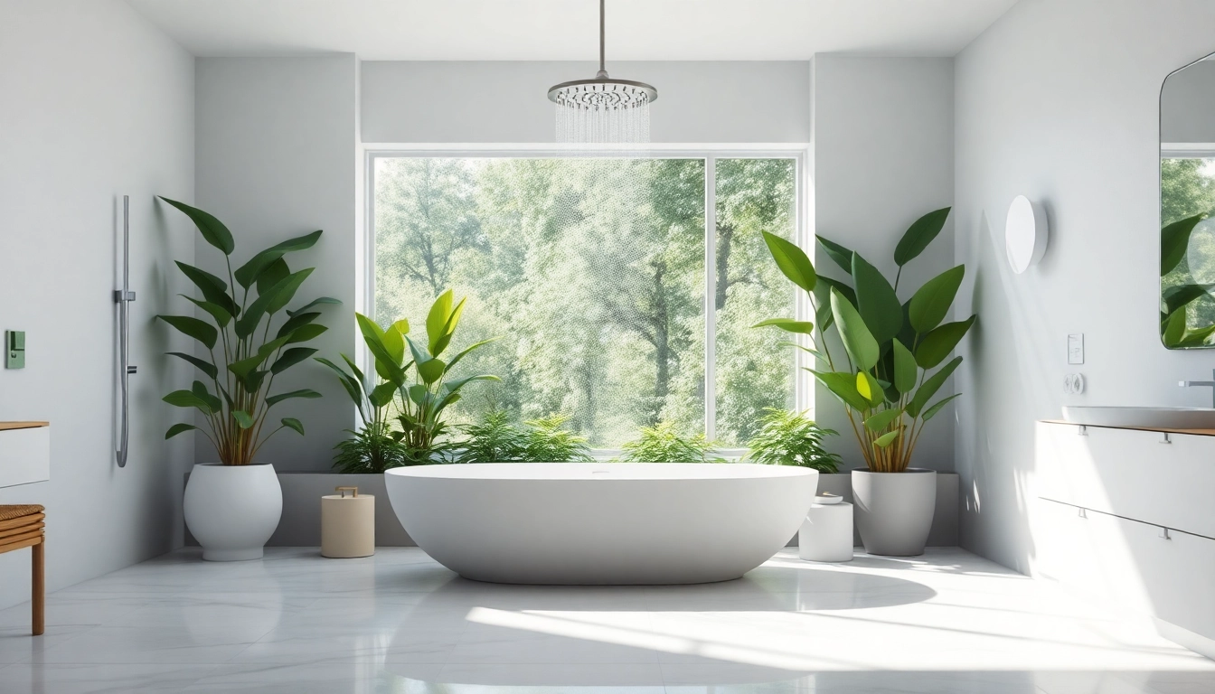 Refreshing and stylish elegant showers au transforming a modern bathroom setting.