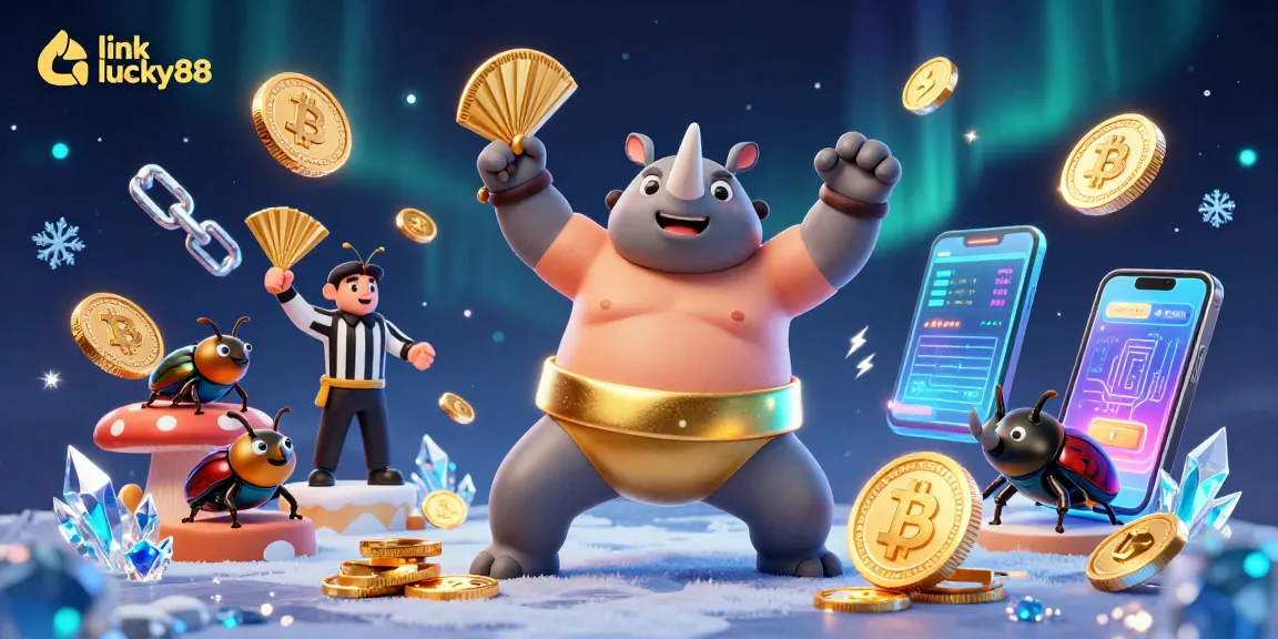 Experience thrilling action with link lucky88 as a cartoon beetle champion stomps for gold in 3D.