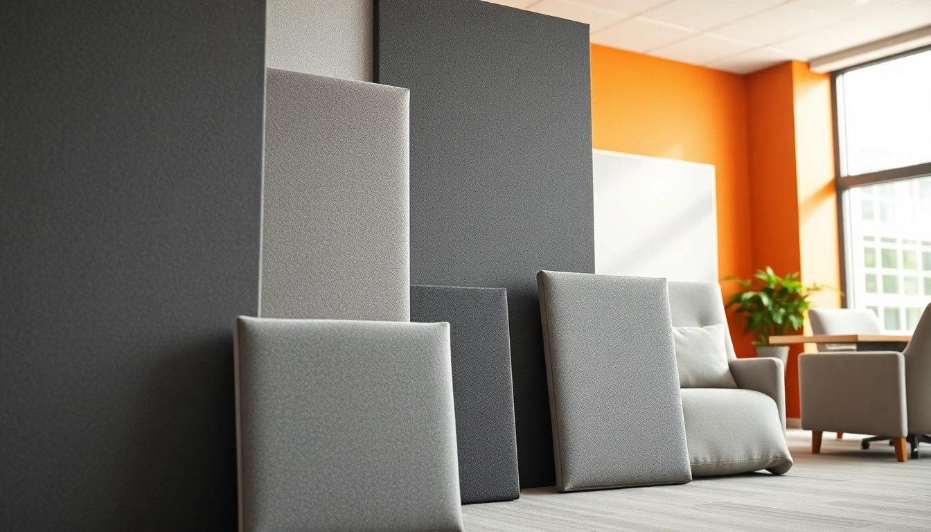 Enhance sound quality with stylish Acoustic Panels displayed in a modern office.