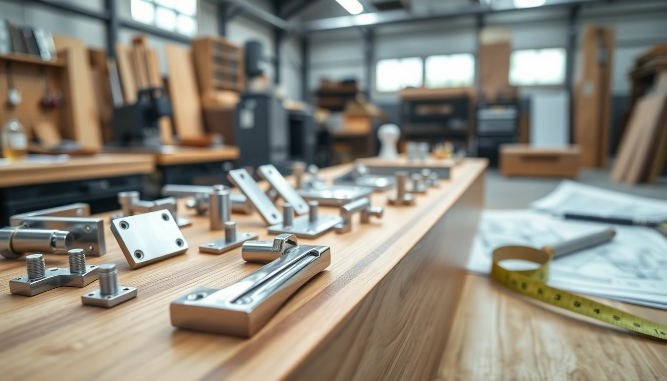 Highlighting innovative designs from furniture hardware manufacturers, showcasing quality metal hinges and handles.