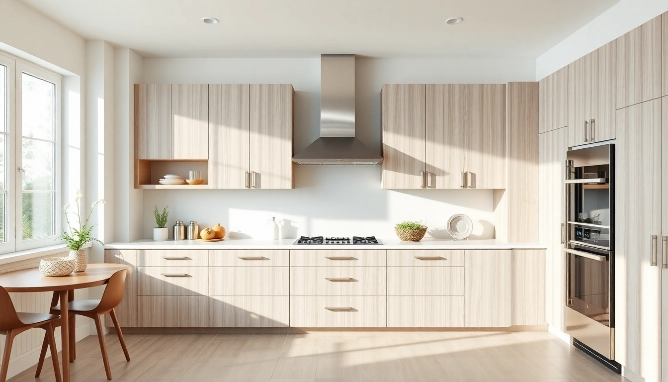 Cabinet Refacing Clearwater FL: Newly refaced kitchen cabinetry enhances modern kitchen aesthetics.