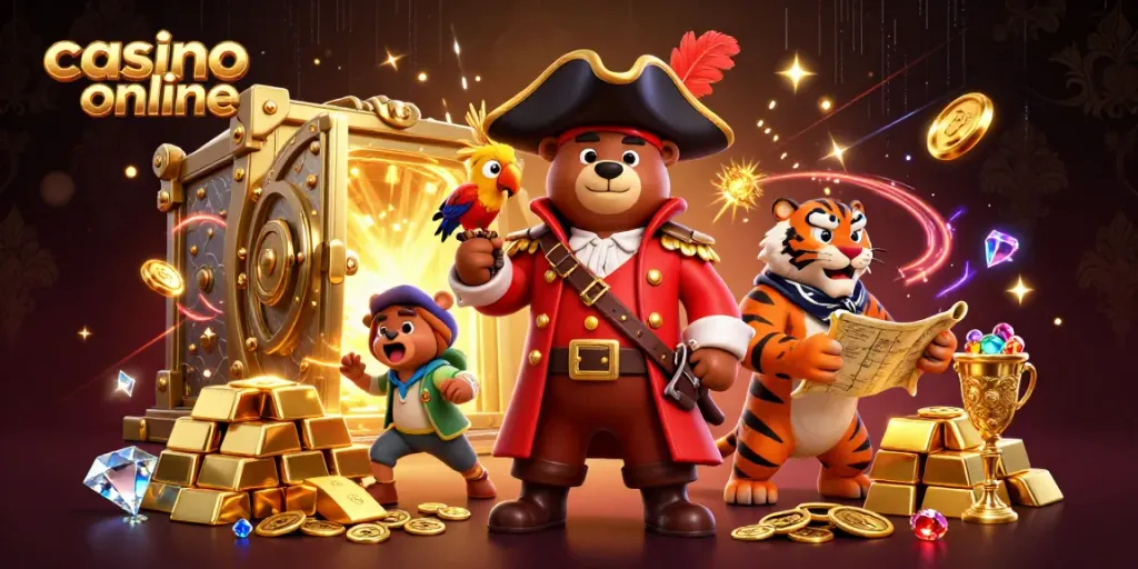 Gioca nei migliori casino online con questa illustrazione ricca di oro e dettagli dell'industria del gioco.