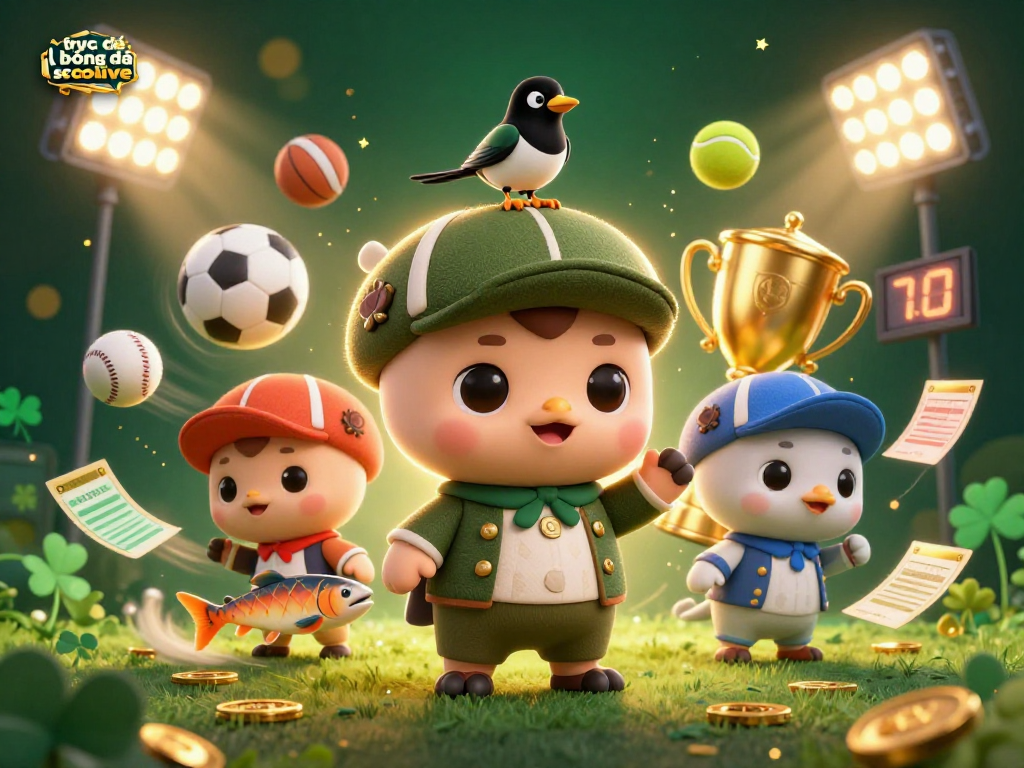 Experience trực tiếp bóng đá socolive with thrilling sports action featuring adorable characters and betting excitement.
