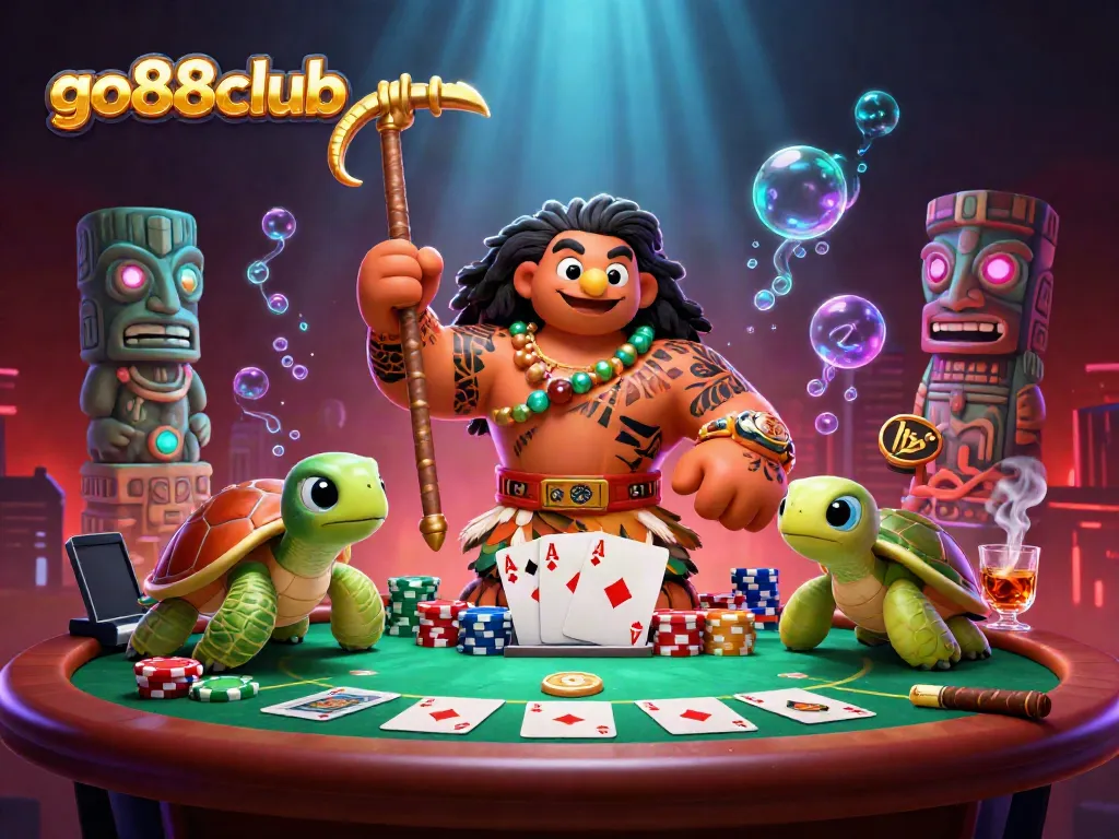 Experience thrilling gambling action in a vivid go88club scene with animated characters and vibrant casino elements.