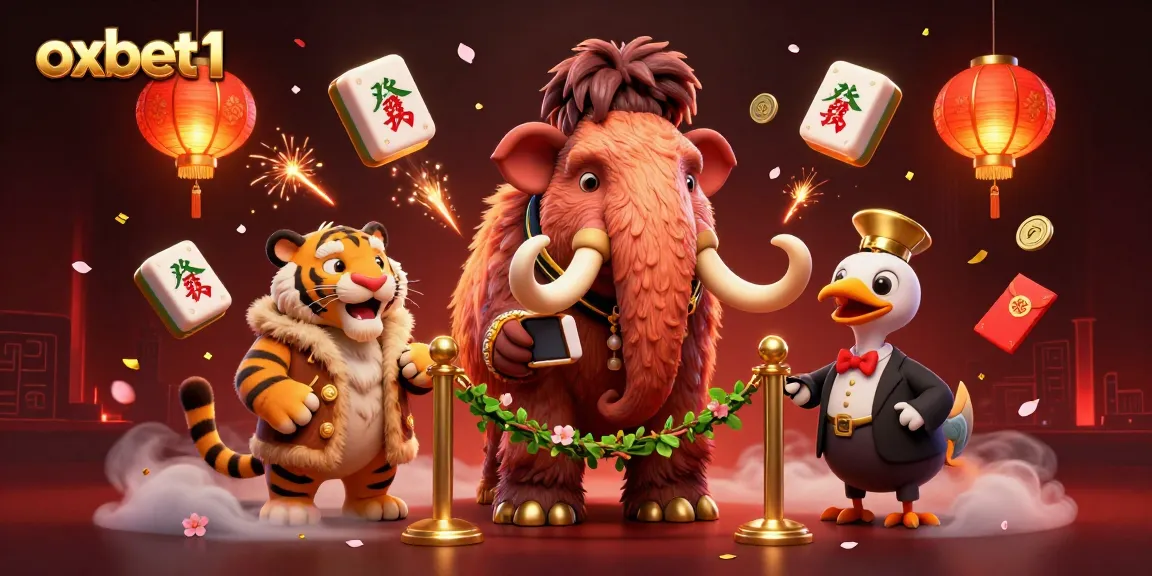 Experience thrilling gaming at oxbet1 with a lively scene featuring unique casino characters.