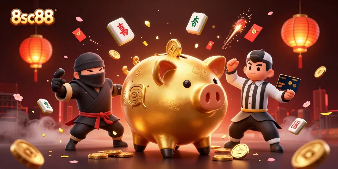 Experience thrilling gameplay at 8sc88 with a lively scene of dynamic characters and exciting casino elements.