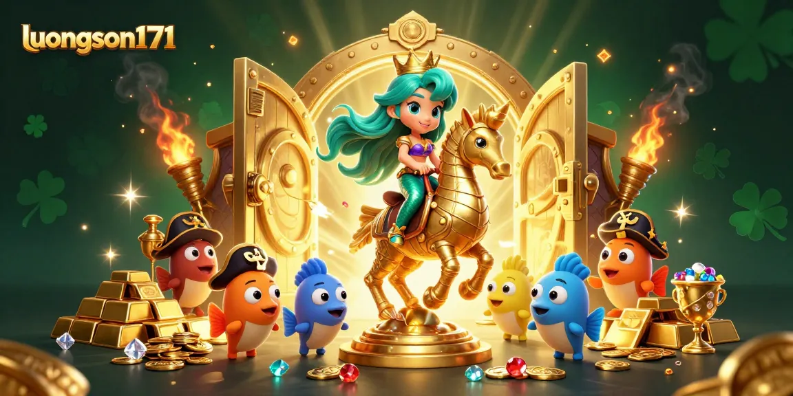 Experience thrilling gameplay with luongson171 featuring a mermaid princess in a vibrant casino setting
