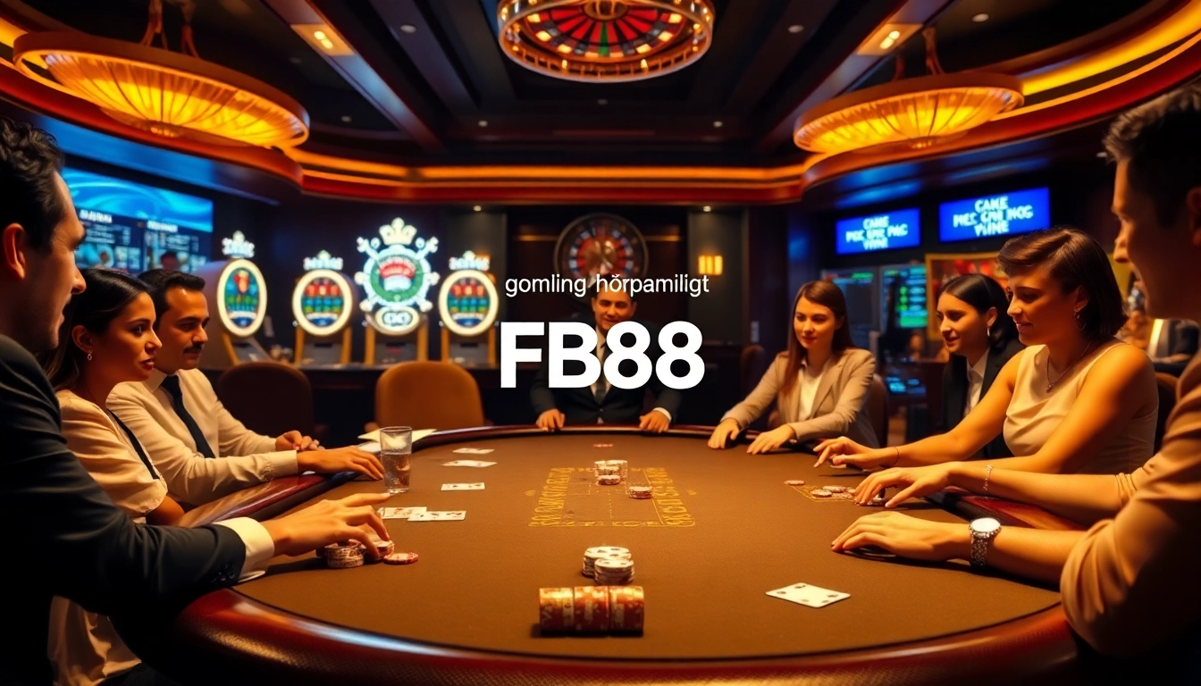 Engage in thrilling gambling experiences with Đăng Nhập FB88 at a luxurious casino.