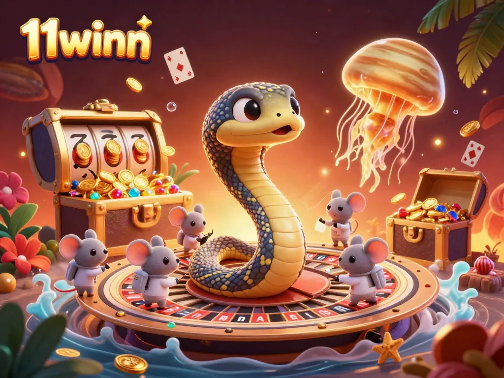 Experience thrilling bets at 11winn with dynamic 3D casino action featuring unique characters and vibrant game elements.