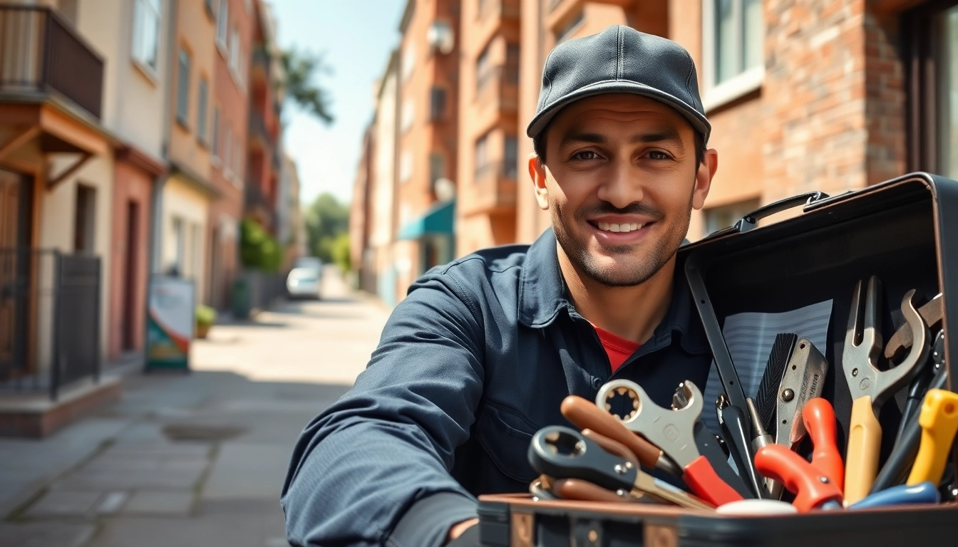 Find a reliable plumber near me showcasing tools and services in action.