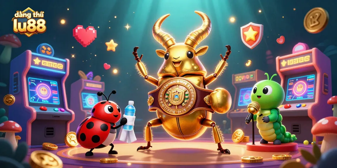 Experience thrilling gameplay with đăng ký lu88, featuring a dynamic boxing scene with characters in a vibrant casino atmosphere.