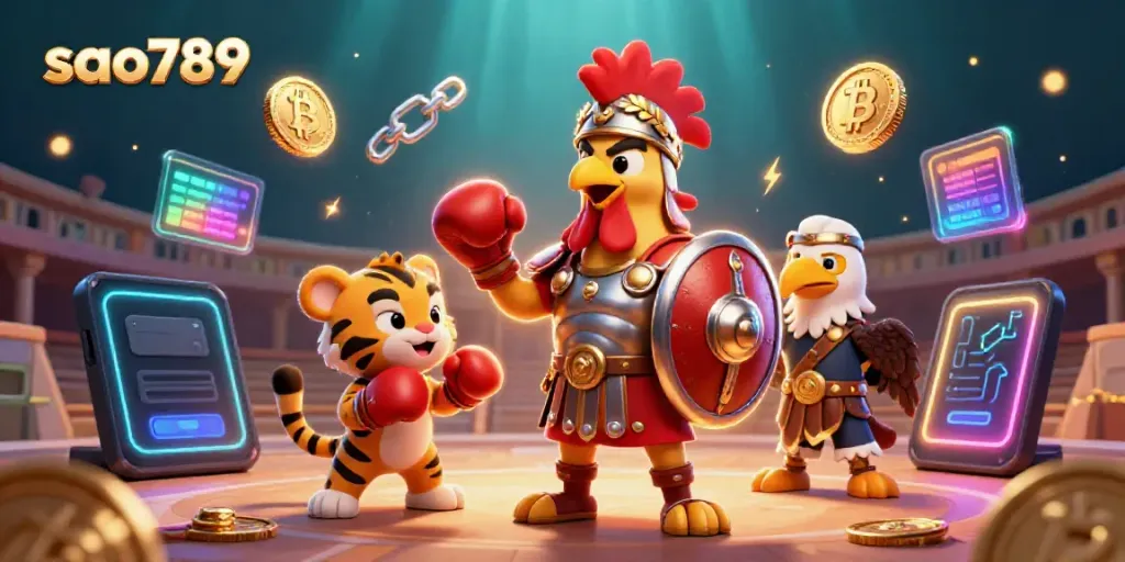 Engage in thrilling gameplay at sao789 with vibrant casino elements and epic characters.