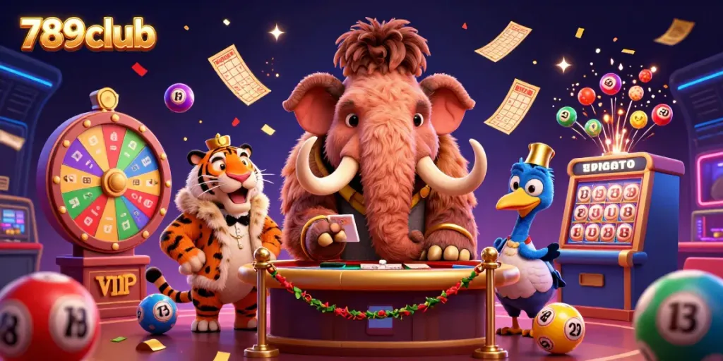 Experience the excitement of 789club's online casino featuring unique characters in a dynamic gambling scene.