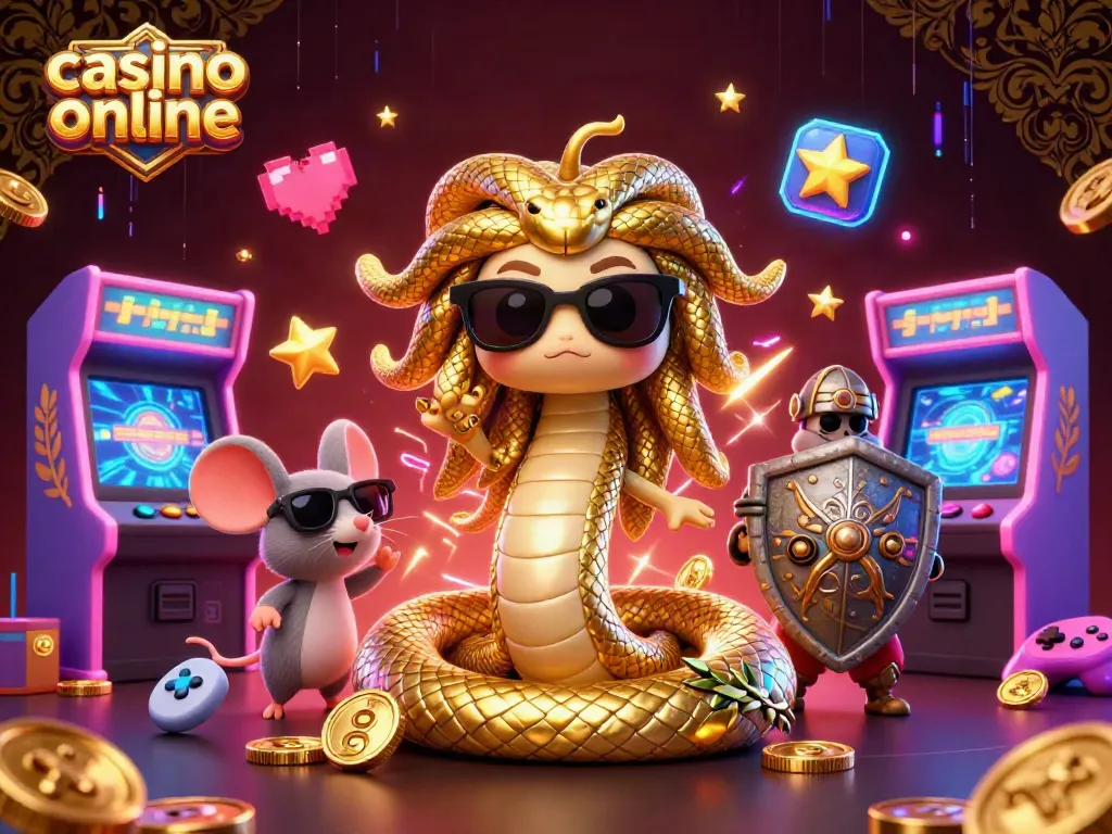 Disfruta de la experiencia de casino online con personajes atractivos y máquinas de juego 3D.