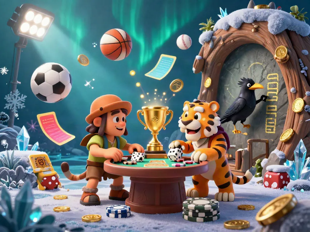 Experience the thrill of net88 with a dynamic prehistoric casino scene featuring animated characters and game elements.