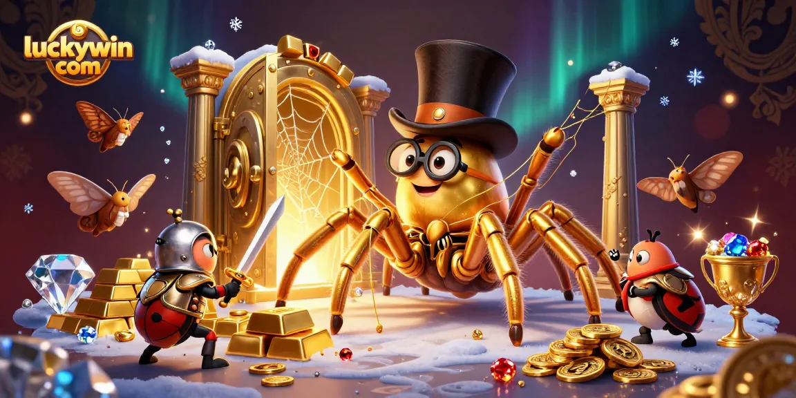 Engage in thrilling gameplay at luckywin com with unique characters in a vibrant casino scene.