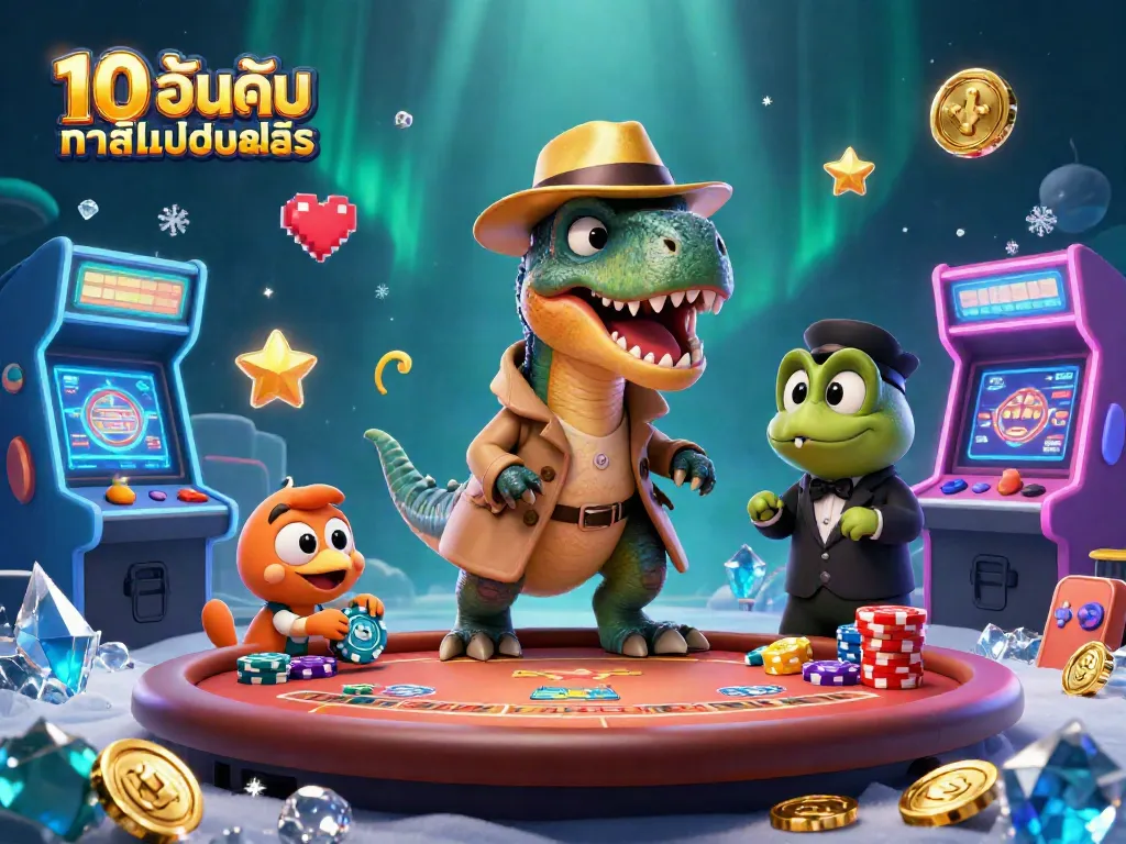 เล่นสนุกกับ10 อันดับ คาสิโนออนไลน์ที่ดีที่สุดในภาพการ์ตูน 3D ที่น่าสนใจ