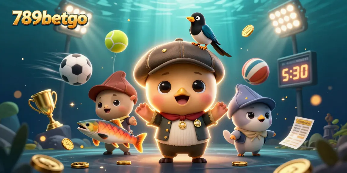 Join 789betgo in action with colorful characters and dynamic sports elements in a vibrant casino scene.