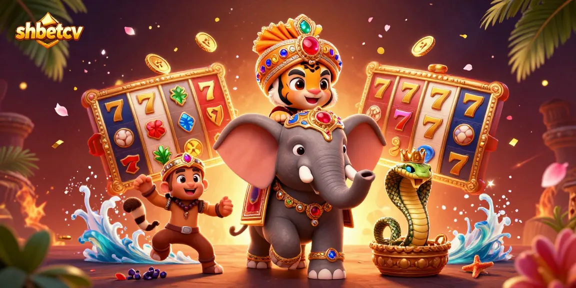 Experience thrilling wins at shbetcv with a vibrant 3D casino illustration showcasing slot reels and lucky symbols.