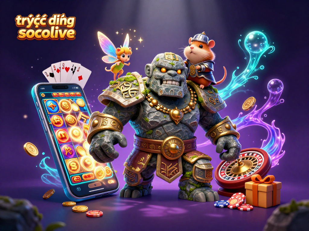 Experience live betting excitement with trực tiếp bóng đá socolive as characters engage in playful casino magic.
