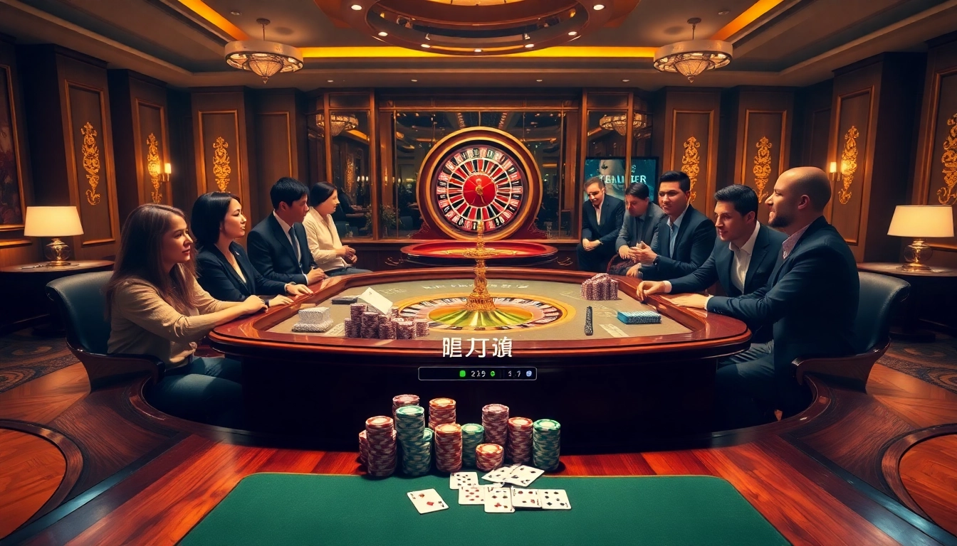 Experience the thrill of winning at 壹發娛樂 with vibrant casino table action featuring poker chips and cards.