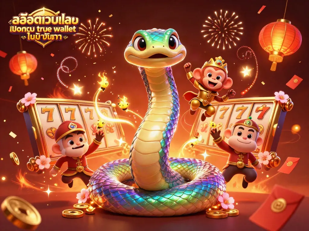 สนุกกับสล็อตเว็บตรง ฝากถอน true wallet ไม่มี ขั้นต่ํา ผ่านงูหลามและราชาแห่งลิงในภาพสามมิติ