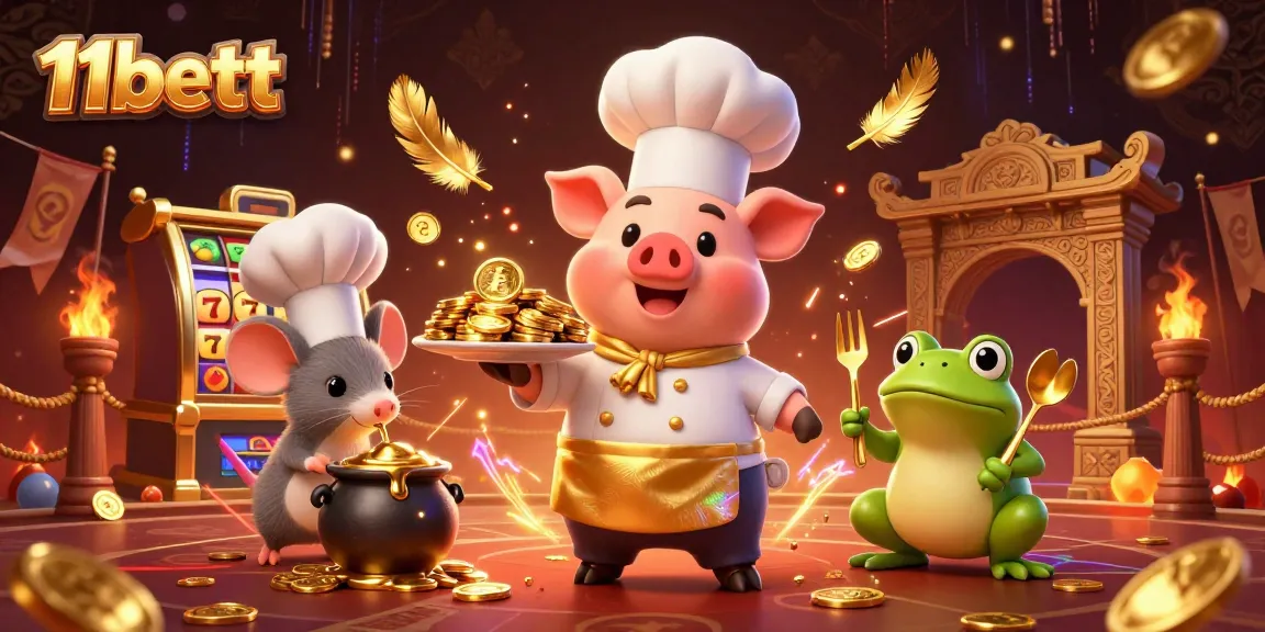 Experience the thrill of winning with 11bett in this engaging casino scene featuring vibrant characters.
