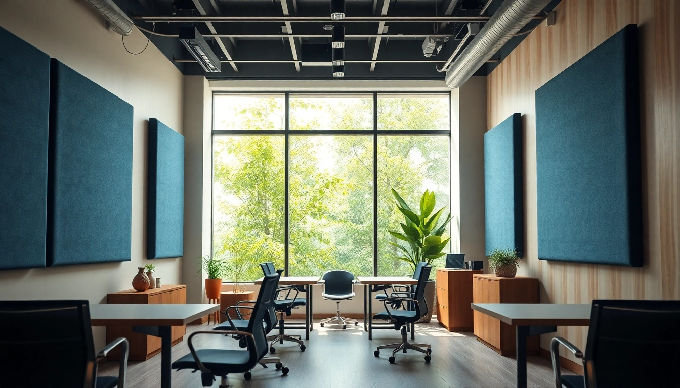 Enhance your space with Acoustic Panels showcasing modern design elements in a professional environment.