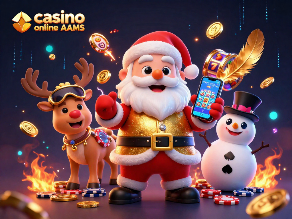 Gioca ai giochi da casinò online non AAMS con Santa e i suoi amici in un'atmosfera festosa.