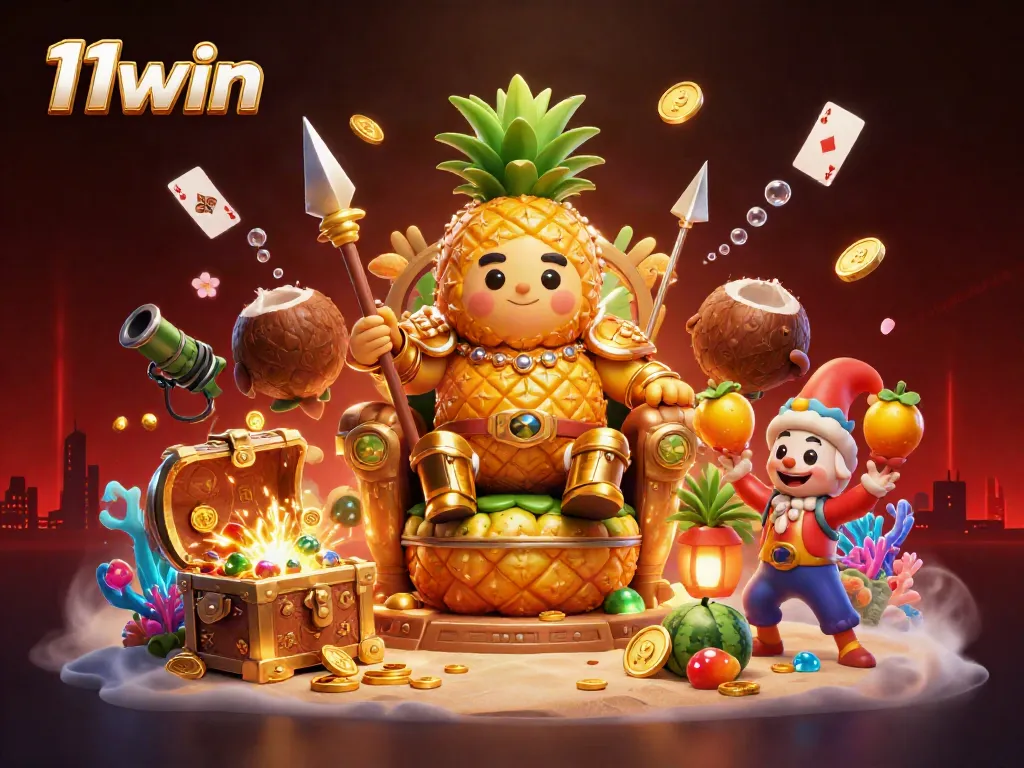 Experience the vibrant gaming adventure of 11win with our golden pineapple king and engaging cannon action.