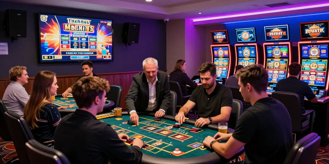 Players enjoying exciting games at casinos that accept credit cards in a lively online casino atmosphere.