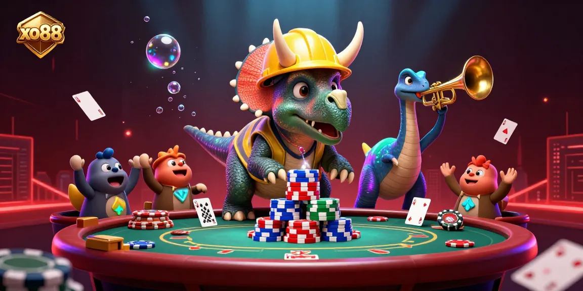 Celebrate wins with an ultra-detailed illustration highlighting xo88’s vibrant gambling atmosphere.